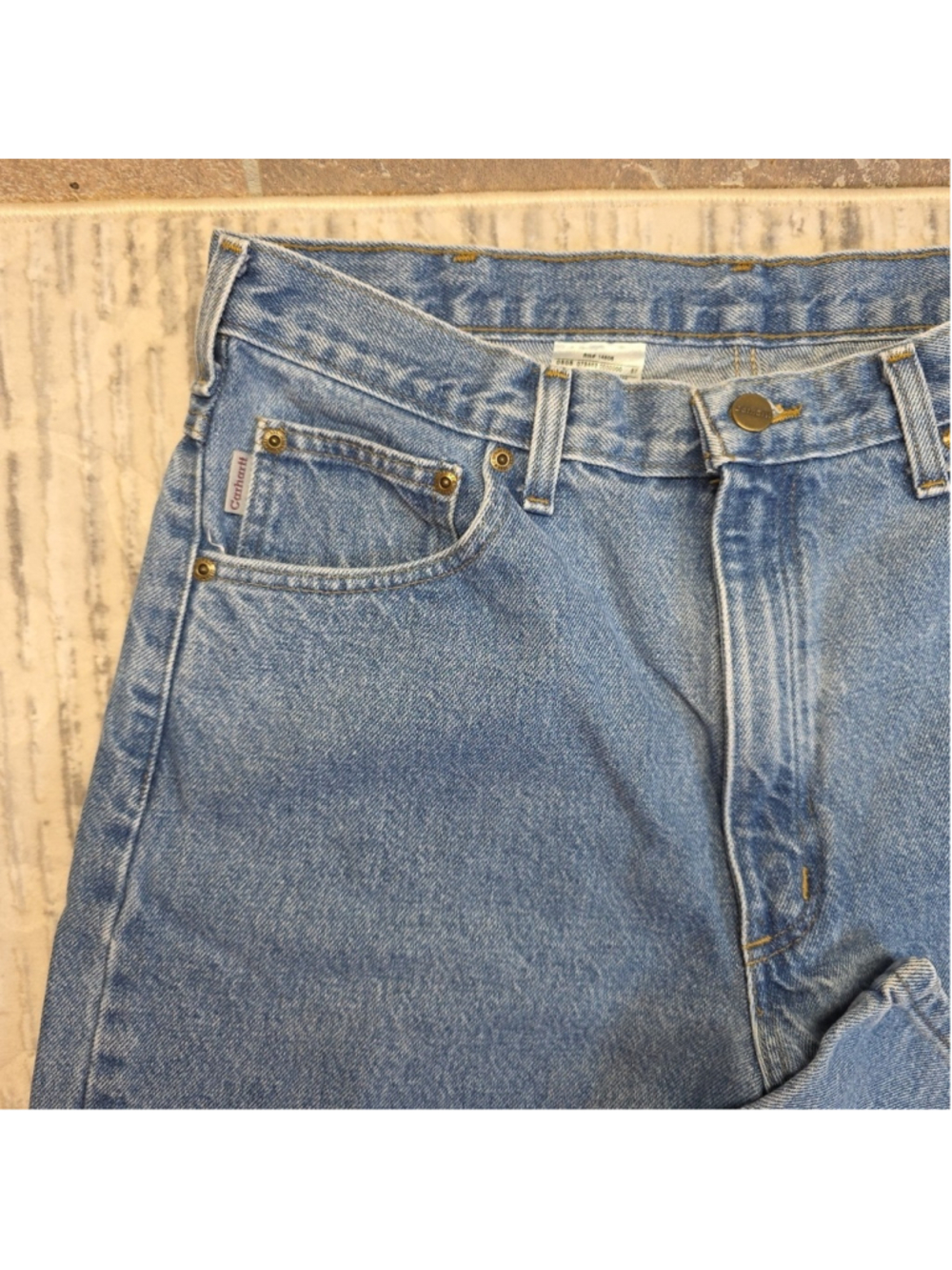 Carhartt Relaxed Fit Work Resistant RN# 14806 Sz 36 X 32 B17 STW Men's Jeans